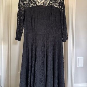 Elegant Black Lace Dress